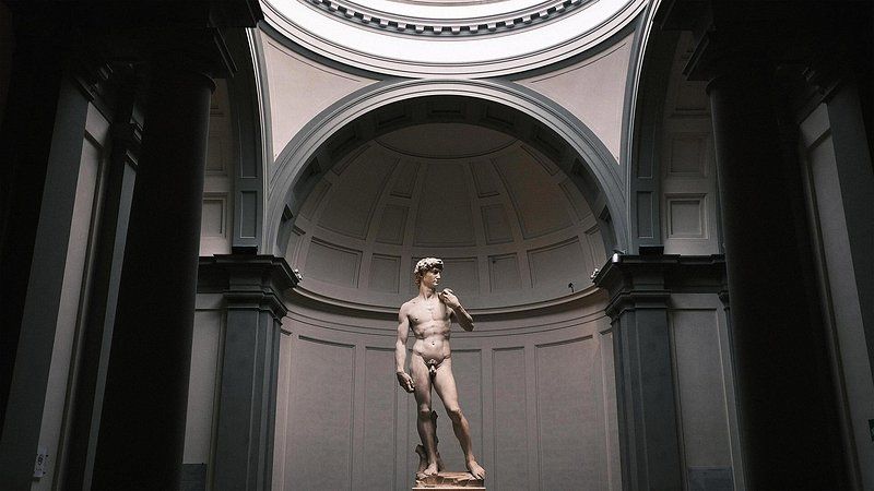 Statue of David in Galleria dell'Accademia